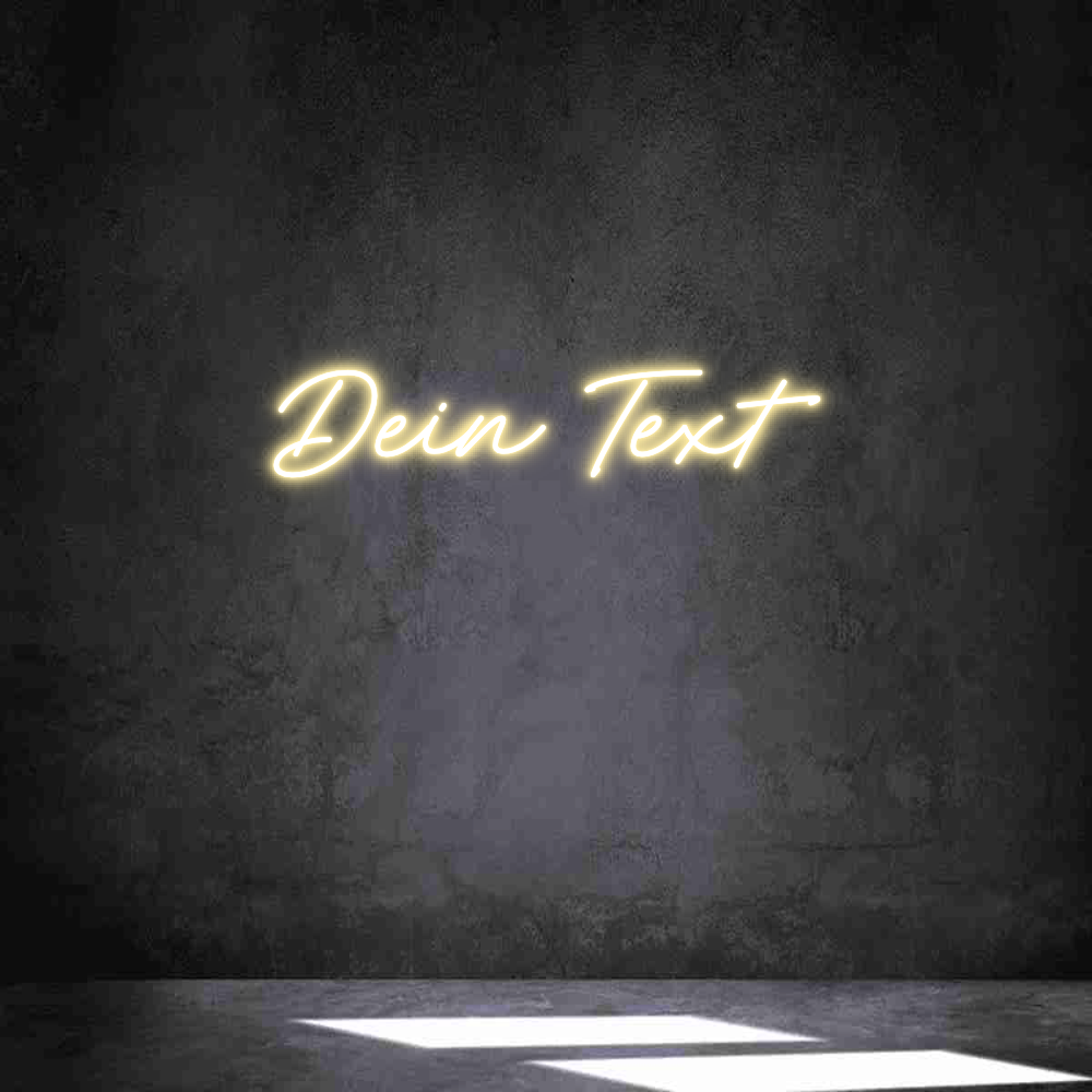 Individuelles Neon: Dein Text