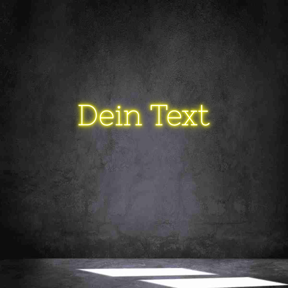 Individuelles Neon: Dein Text