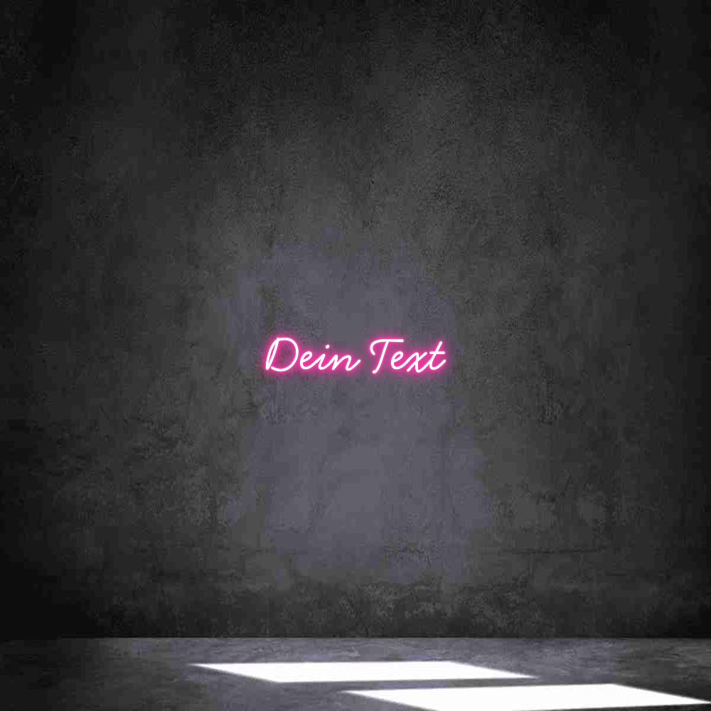 Individuelles Neon: Dein Text