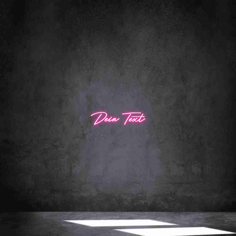 Individuelles Neon: Dein Text