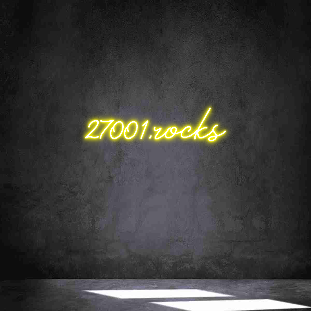 Individuelles Neon: 27001.rocks