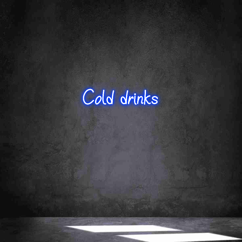 Individuelles Neon: Cold drinks