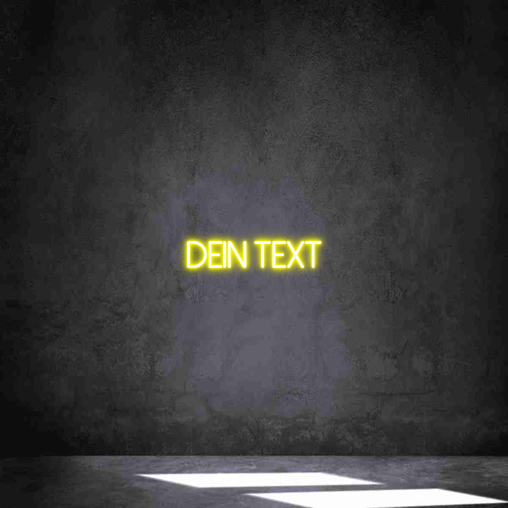 Individuelles Neon: Dein Text