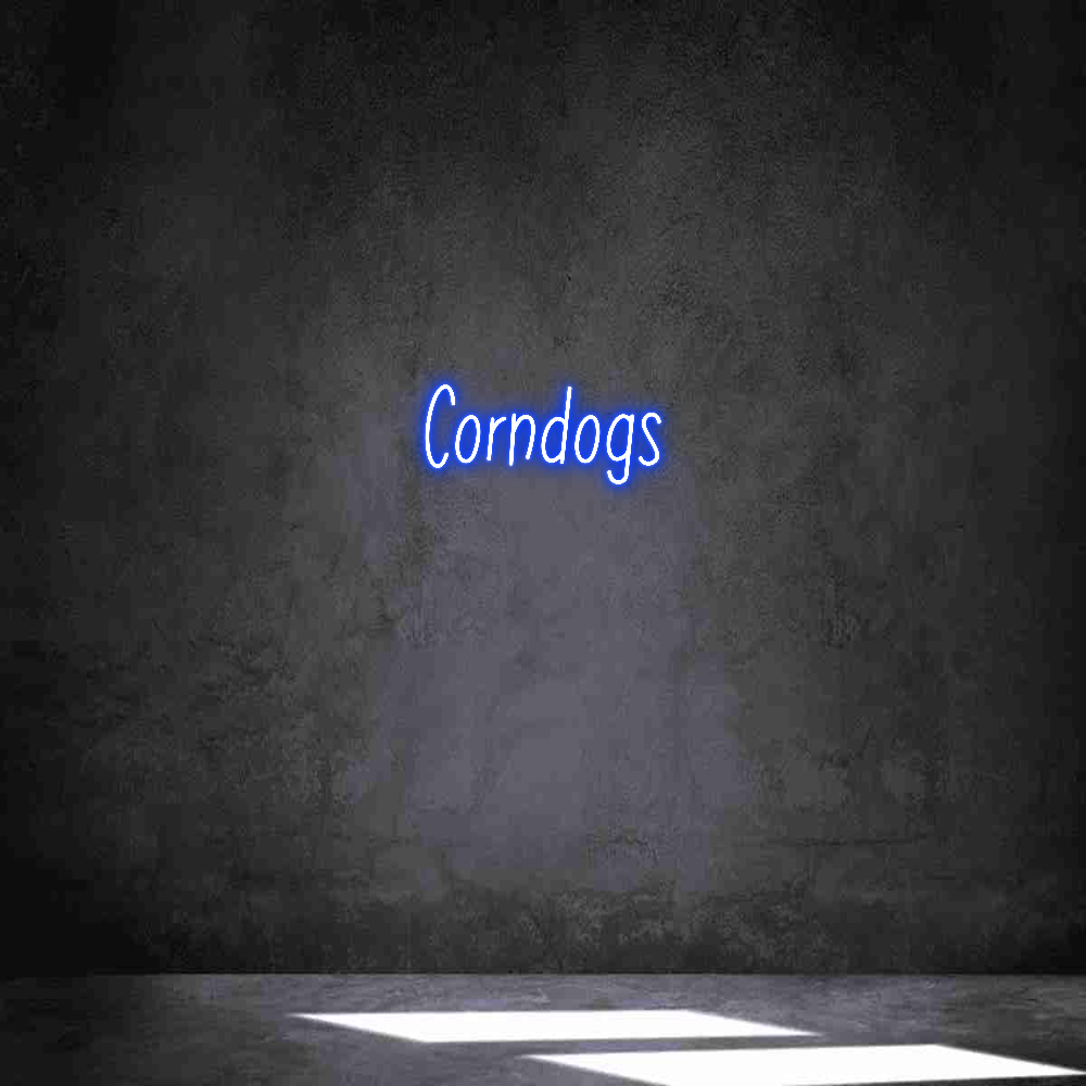 Individuelles Neon: Corndogs