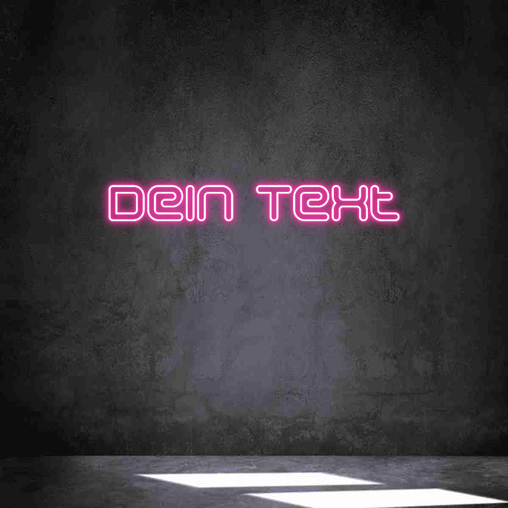 Individuelles Neon: Dein Text