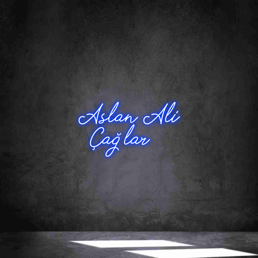 Individuelles Neon: Aslan Ali
...