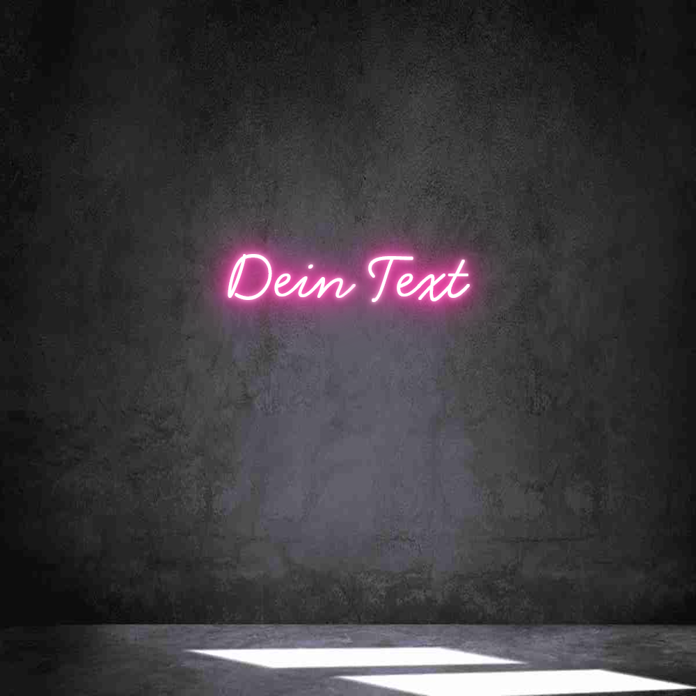 Individuelles Neon: Dein Text