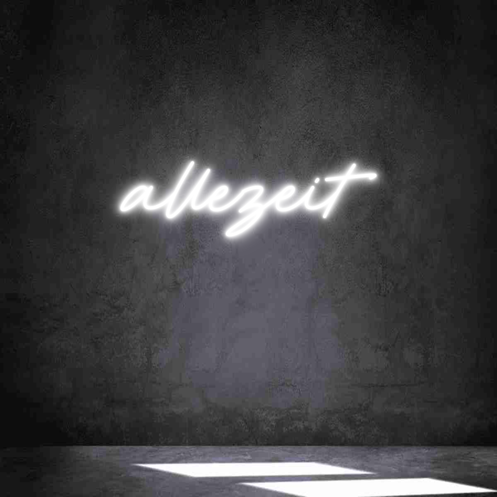Individuelles Neon: allezeit