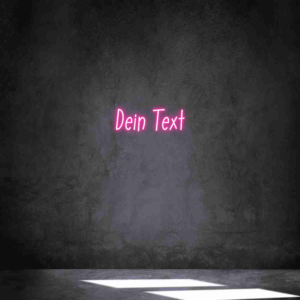Individuelles Neon: Dein Text