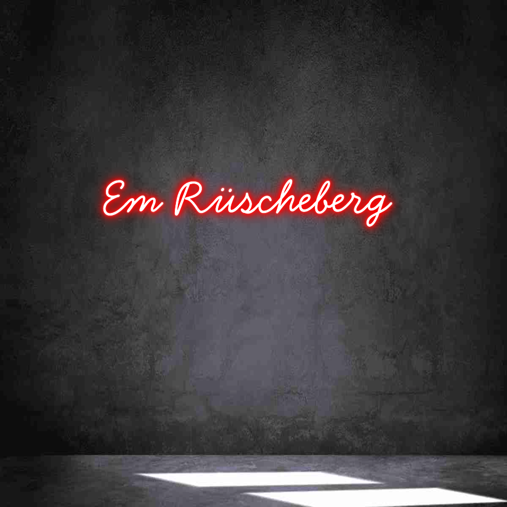 Individuelles Neon: Em Rüscheberg