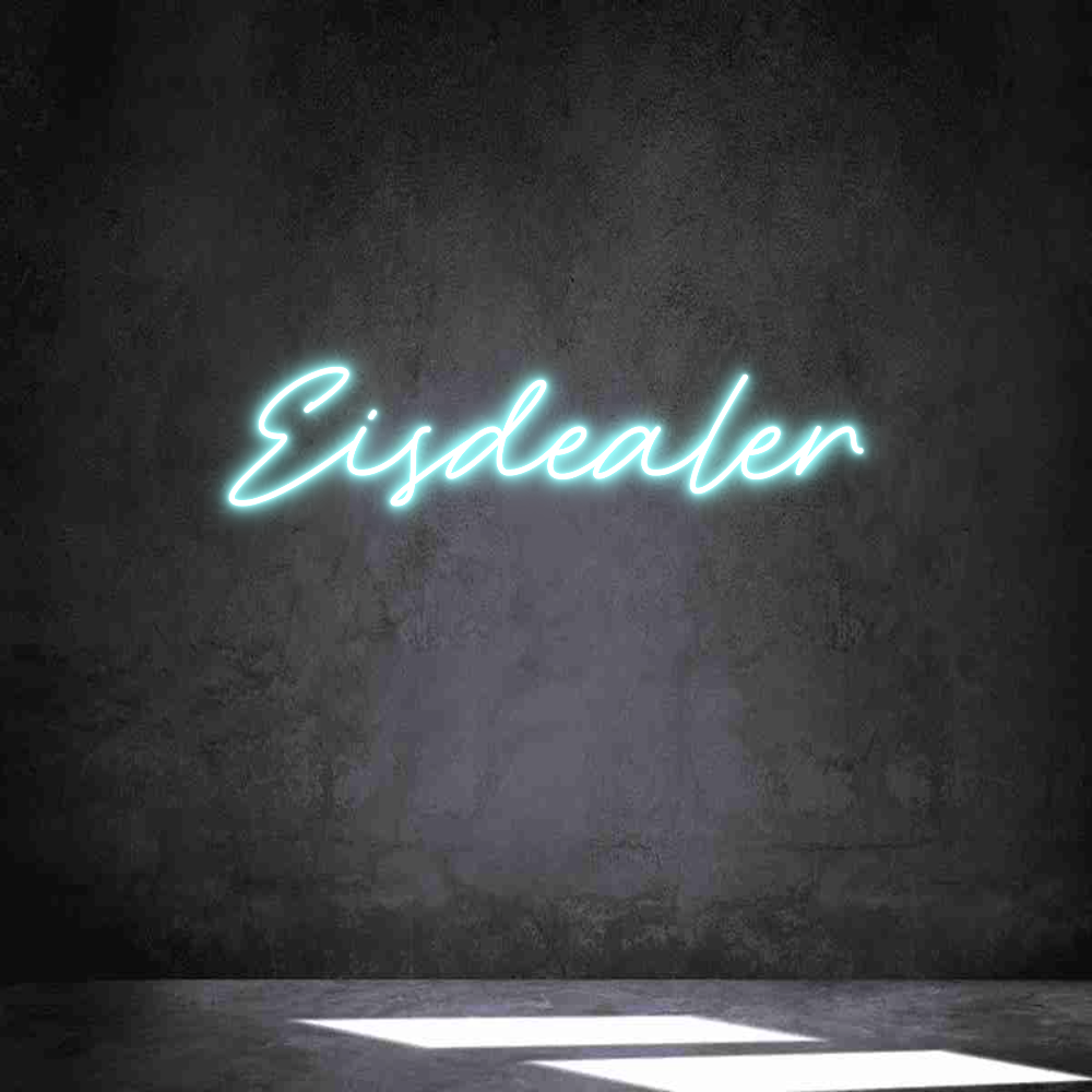 Individuelles Neon: Eisdealer