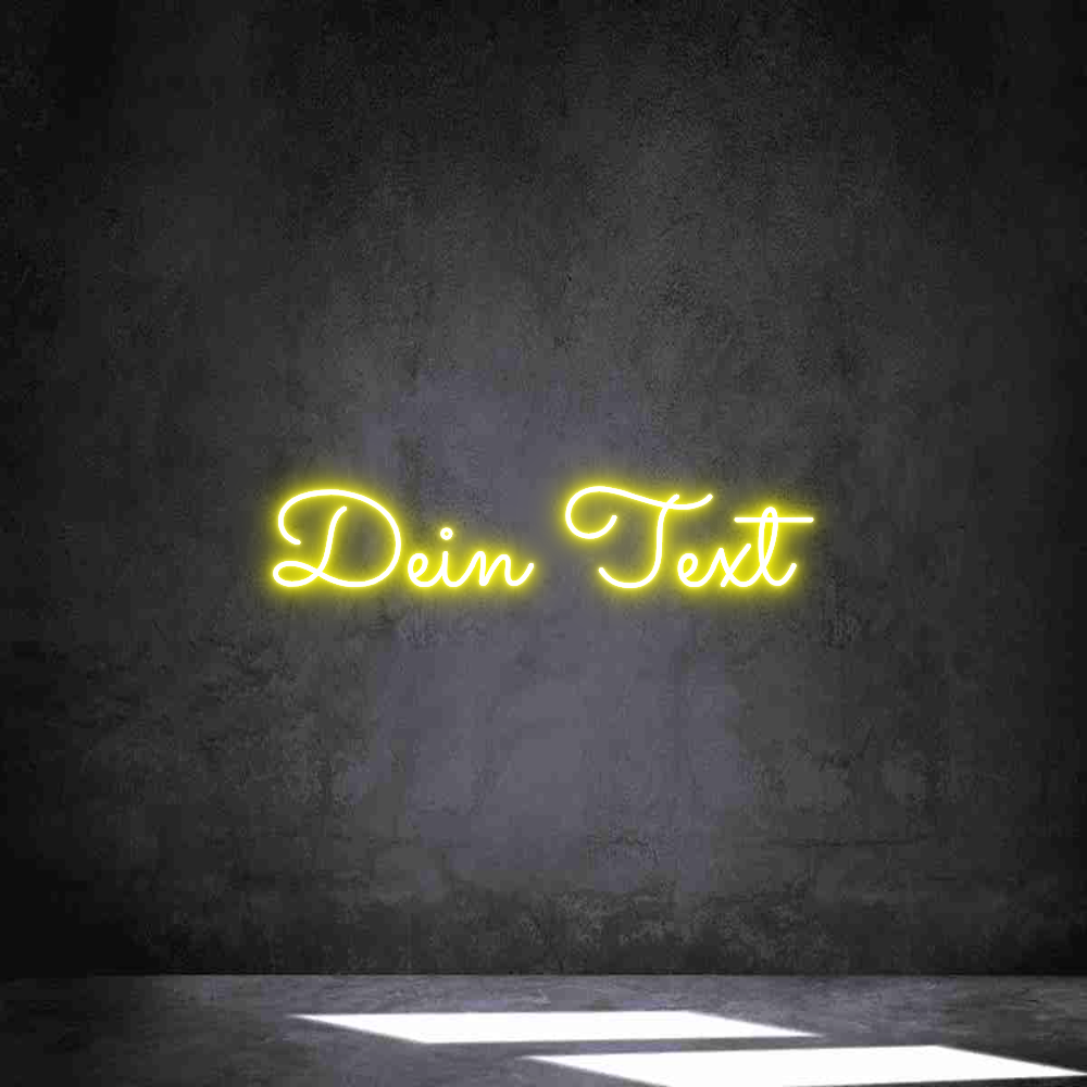 Individuelles Neon: Dein Text
