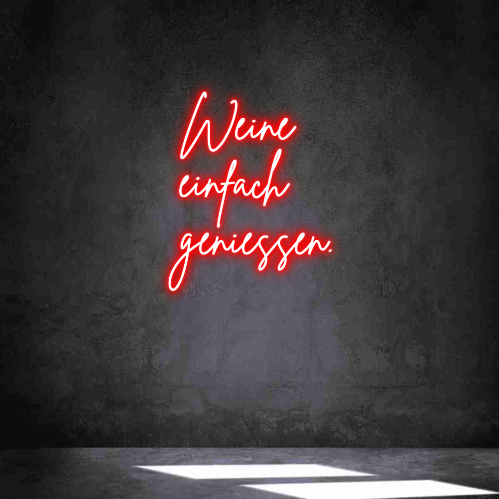 Individuelles Neon: Weine
einfa...