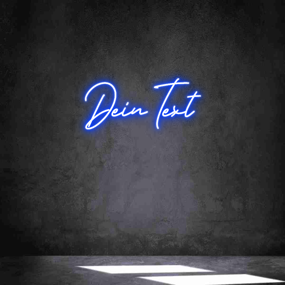 Individuelles Neon: Dein Text