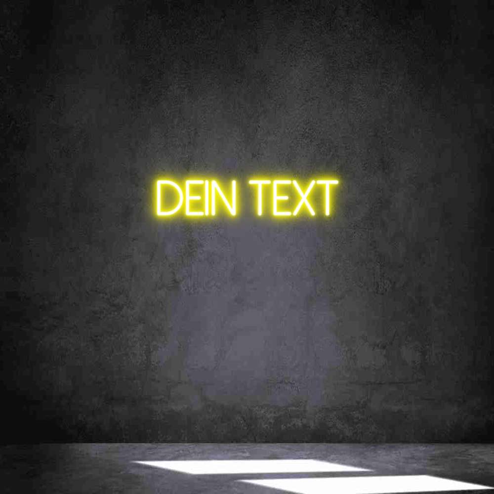 Individuelles Neon: Dein Text