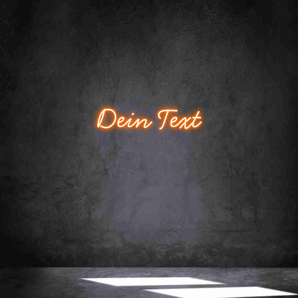 Individuelles Neon: Dein Text