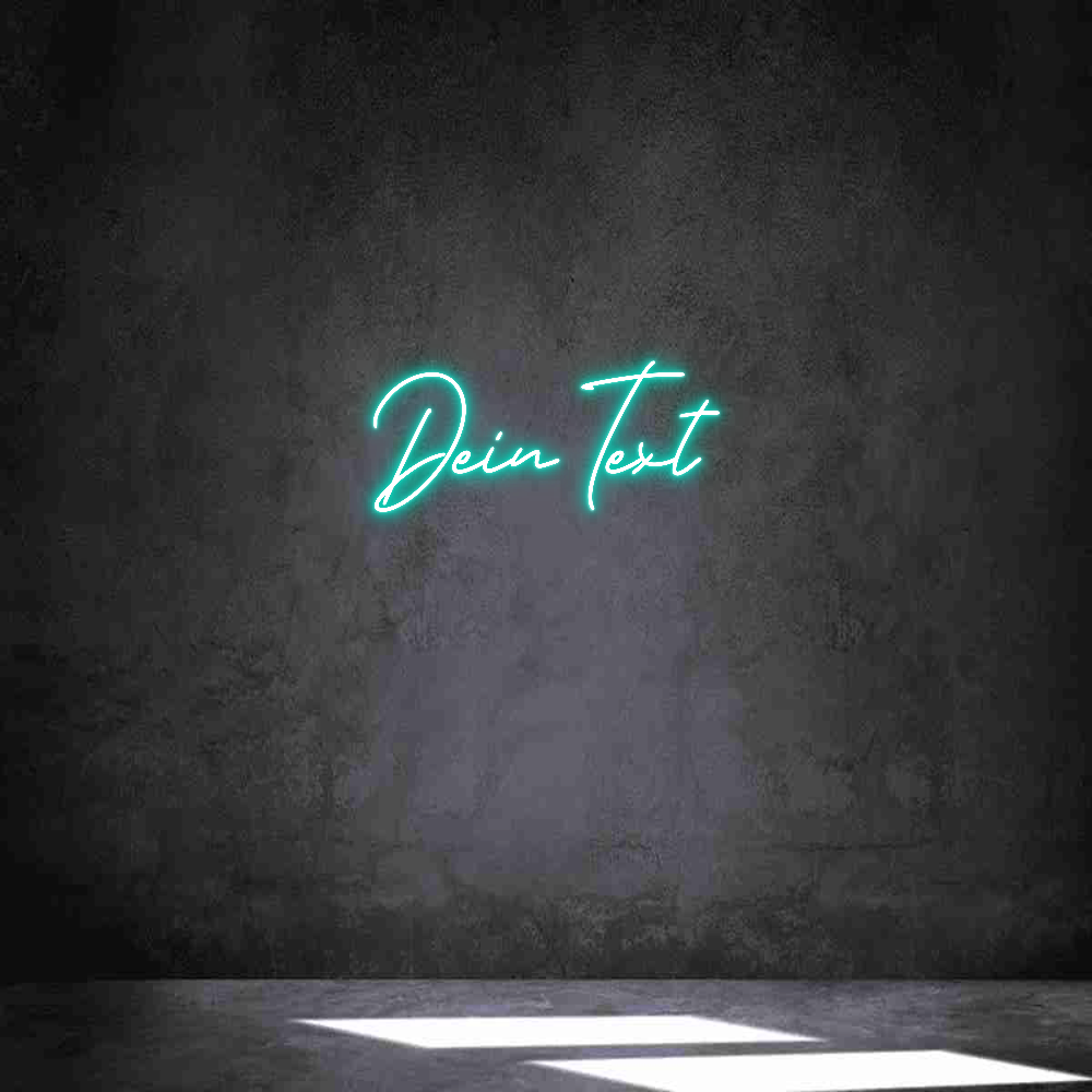 Individuelles Neon: Dein Text