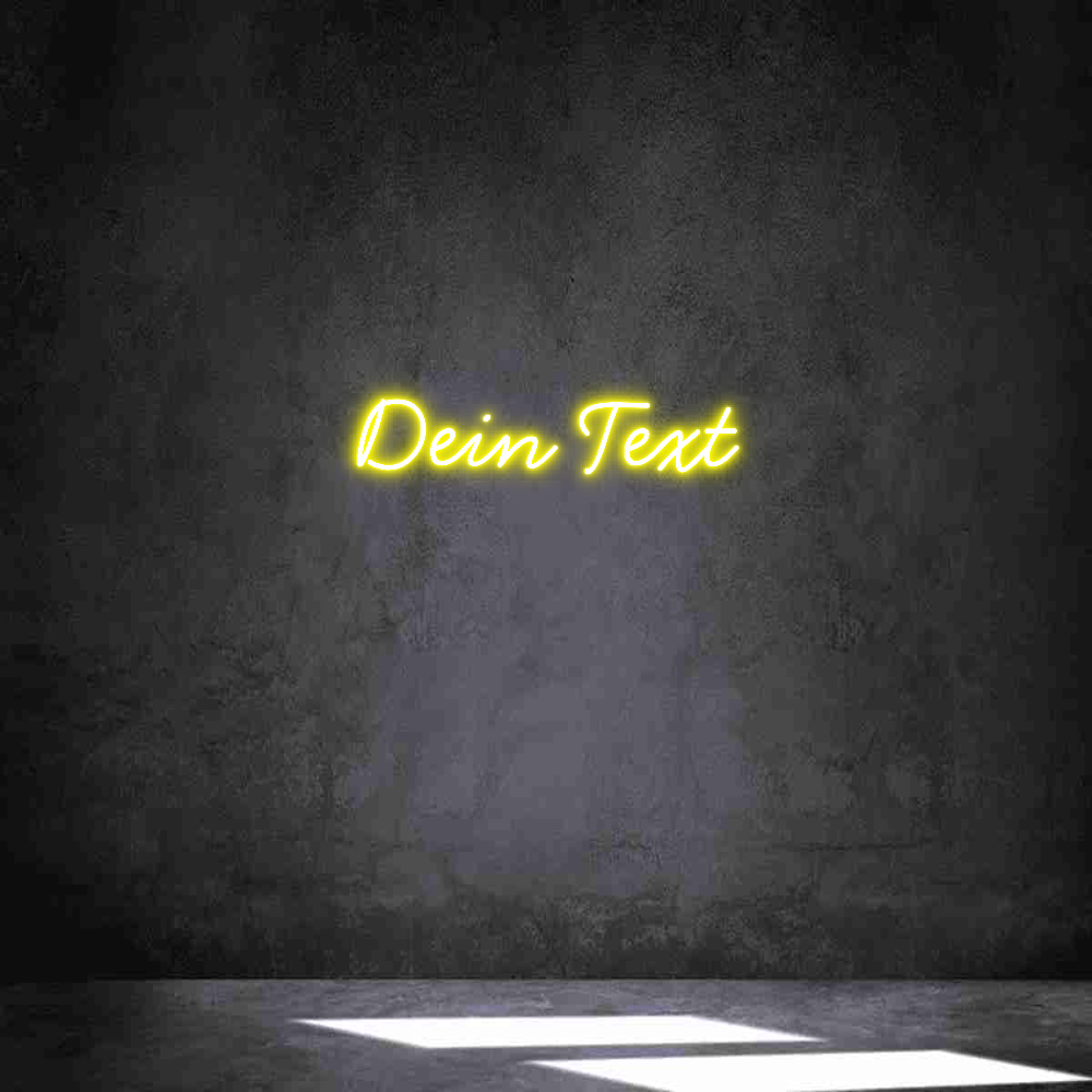Individuelles Neon: Dein Text