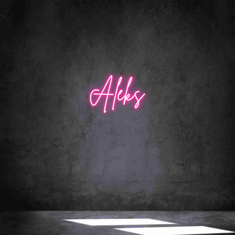 Individuelles Neon: Aleks