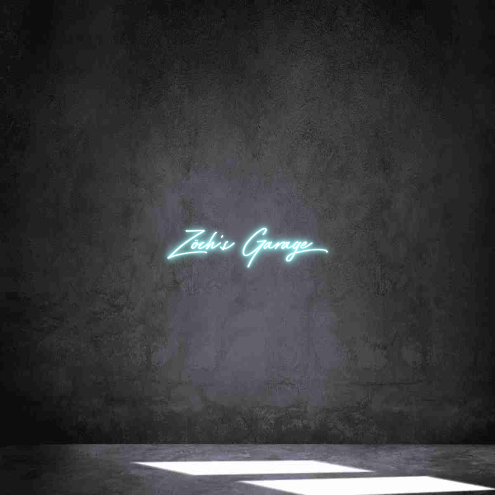 Individuelles Neon: Zöch‘s Garage