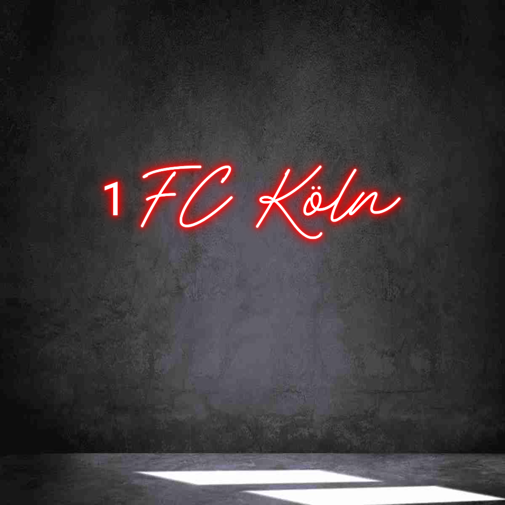 Individuelles Neon: 1 FC Köln