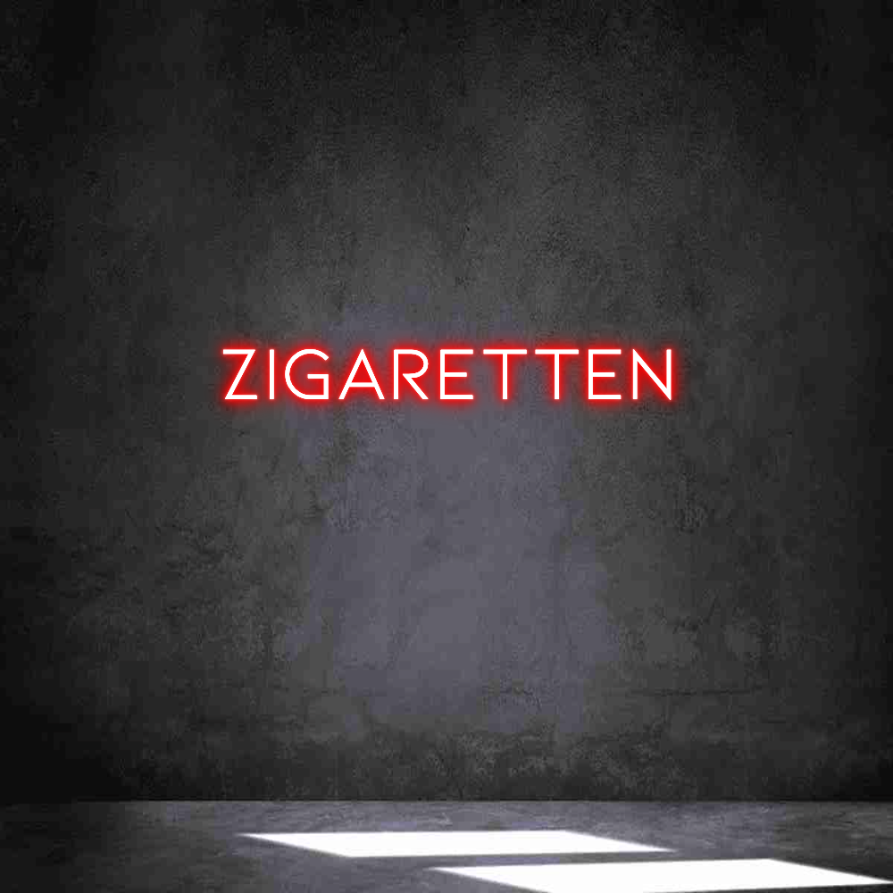 Individuelles Neon: ZIGARETTEN