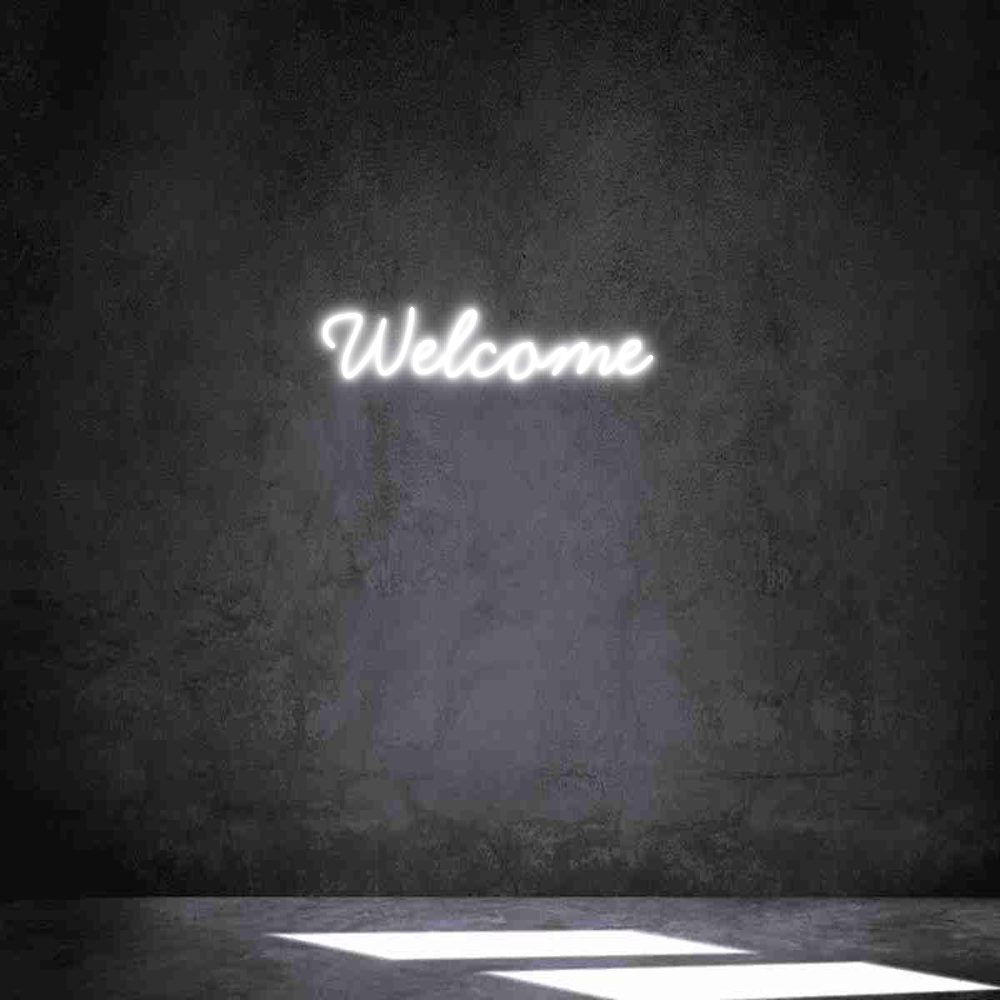 Individuelles Neon: Welcome