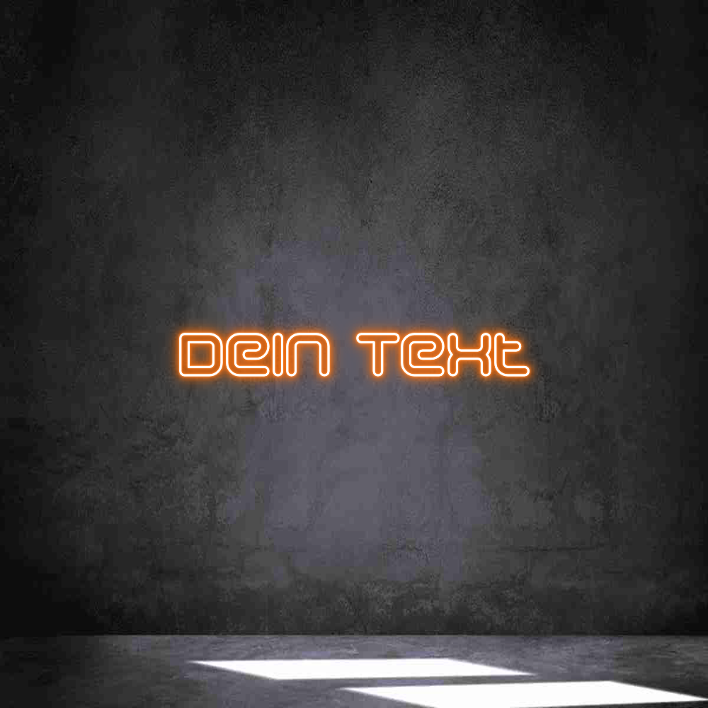 Individuelles Neon: Dein Text