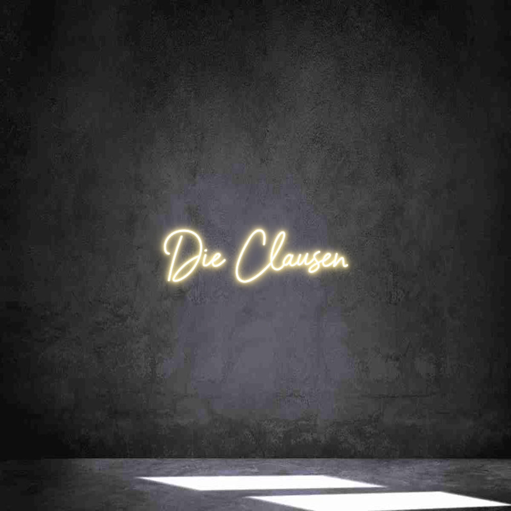 Individuelles Neon: Die Clausen