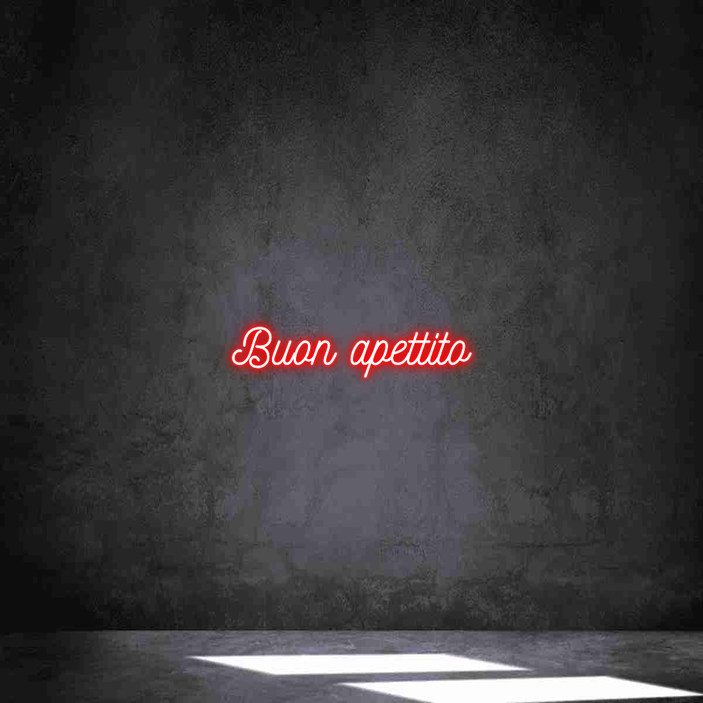 Individuelles Neon: Buon apettito