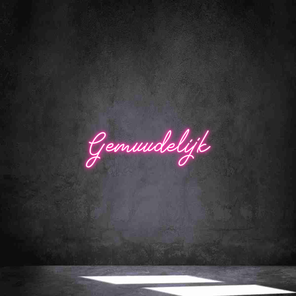 Individuelles Neon: Gemuudelijk