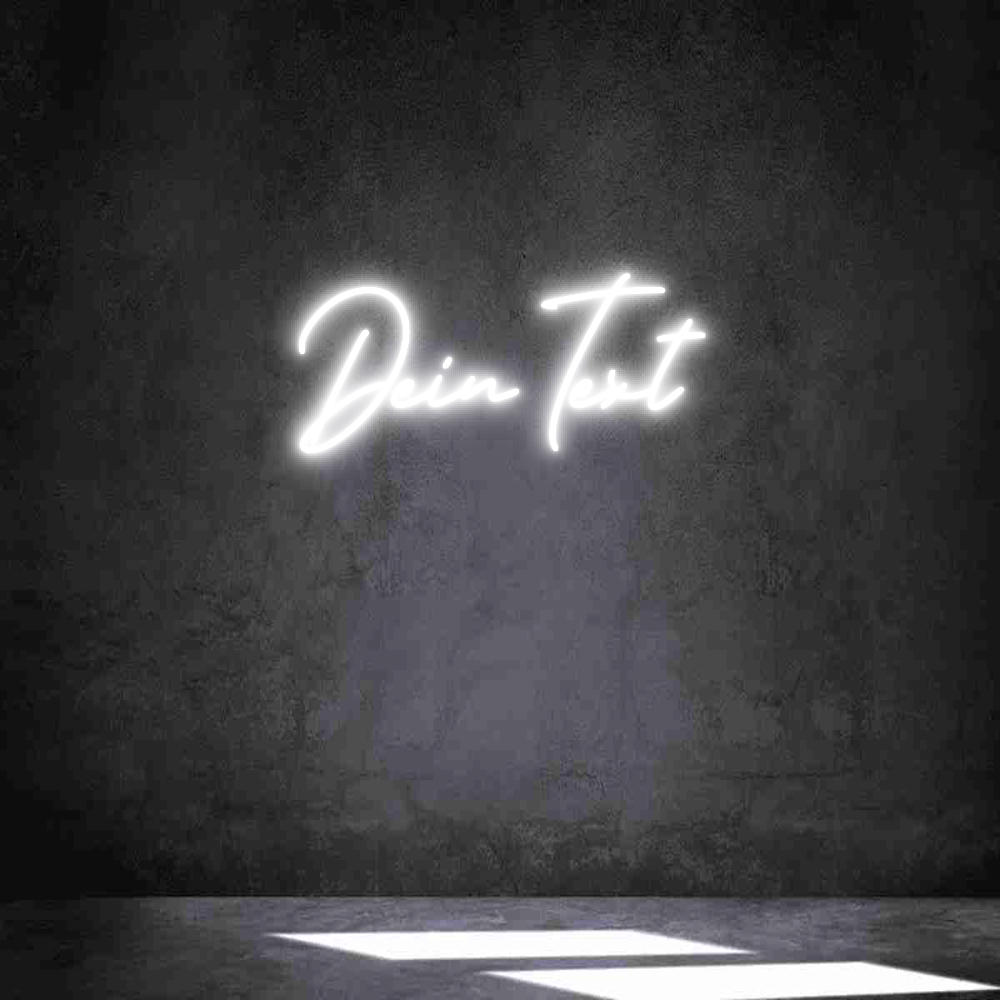 Individuelles Neon: Dein Text