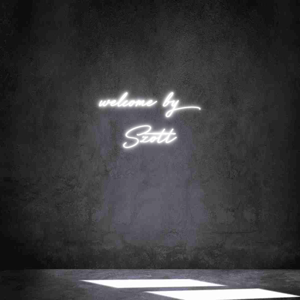 Individuelles Neon: welcome by
S...