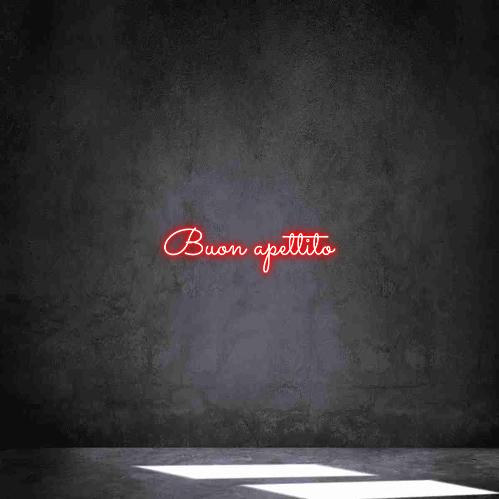 Individuelles Neon: Buon apettito