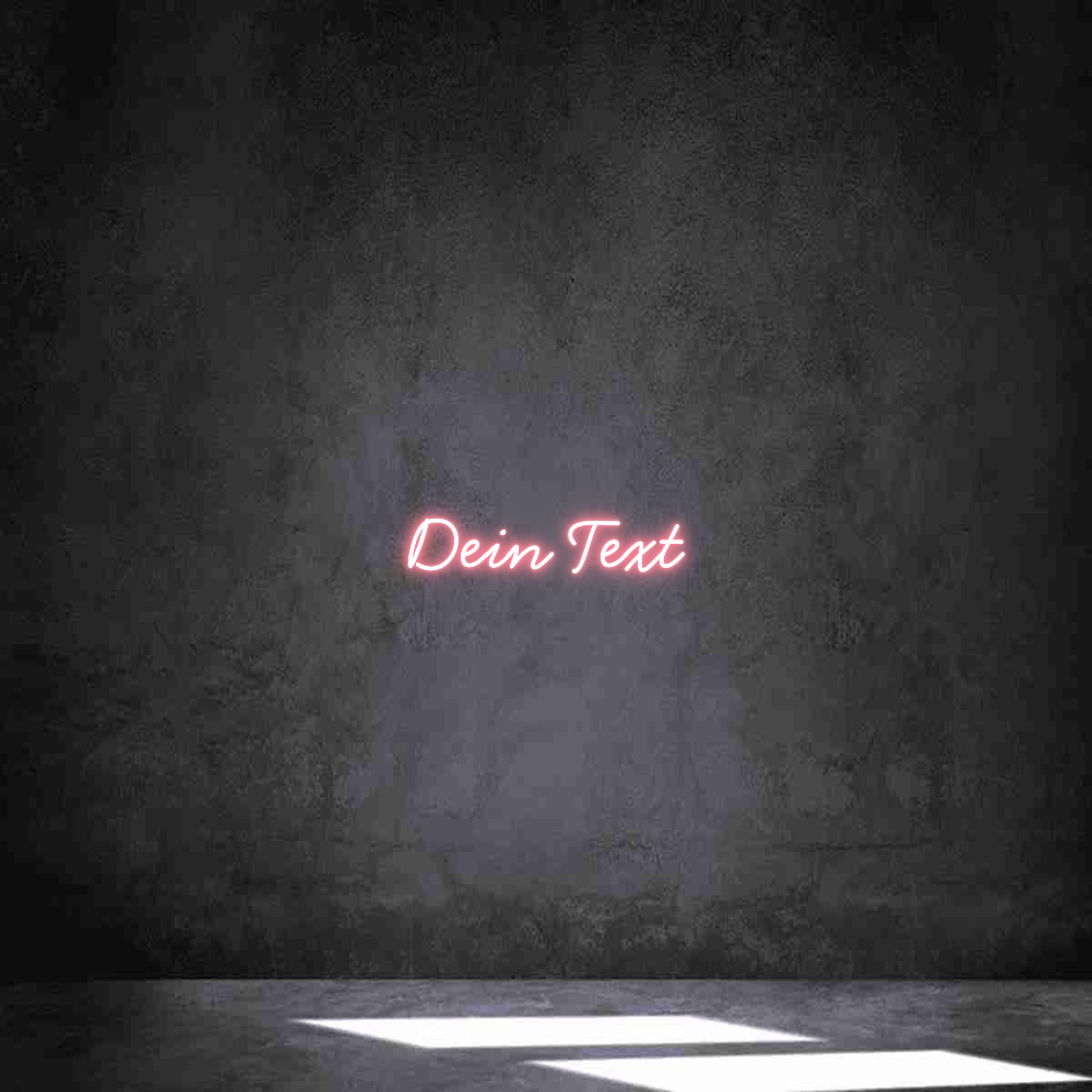 Individuelles Neon: Dein Text