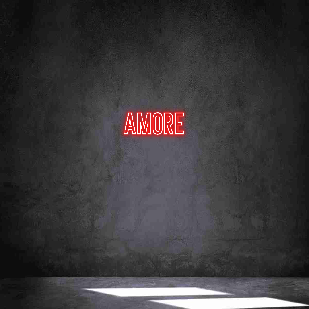 Individuelles Neon: AMORE