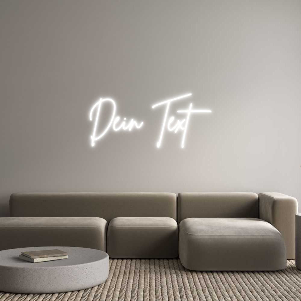 Individuelles Neon: Dein Text