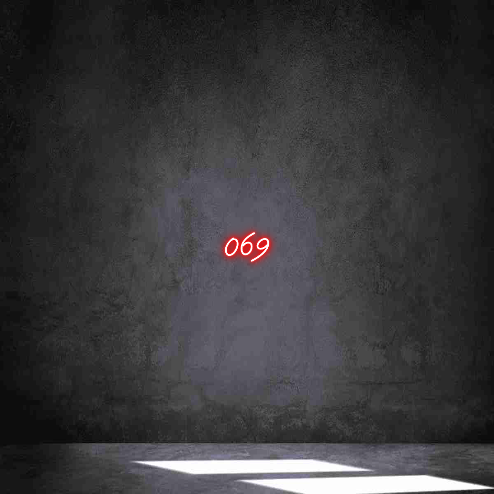 Individuelles Neon: 069