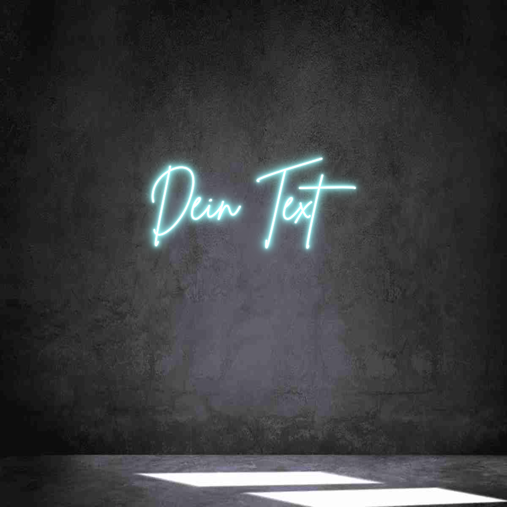 Individuelles Neon: Dein Text
