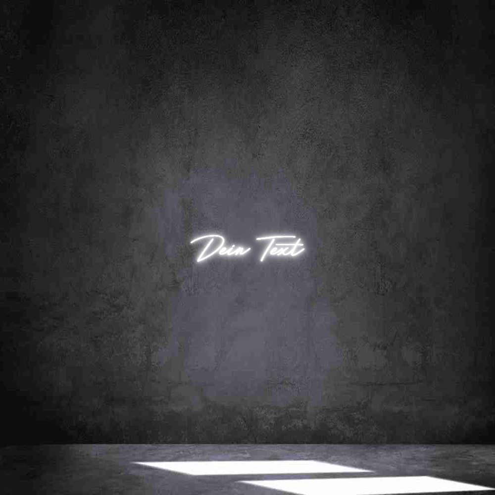 Individuelles Neon: Dein Text