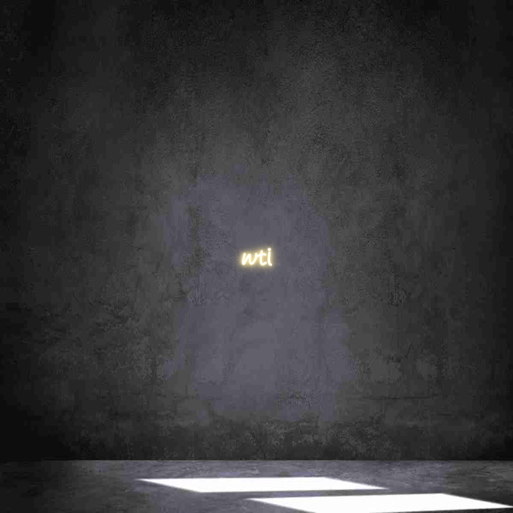 Individuelles Neon: wti