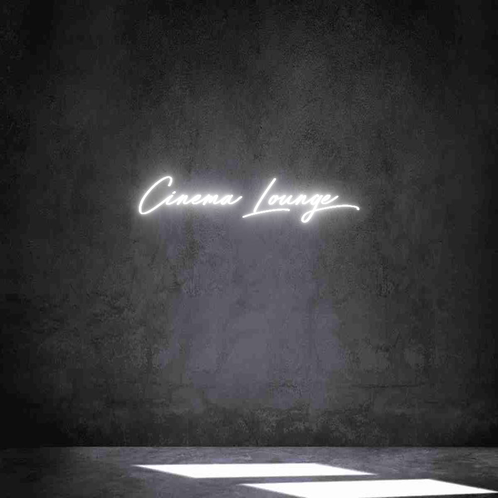 Individuelles Neon: Cinema Lounge