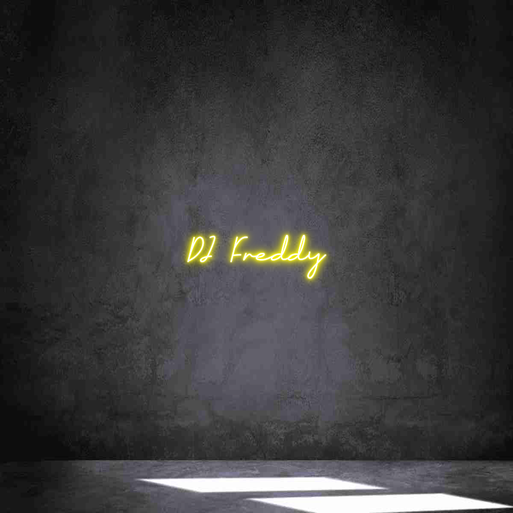 Individuelles Neon: DJ Freddy