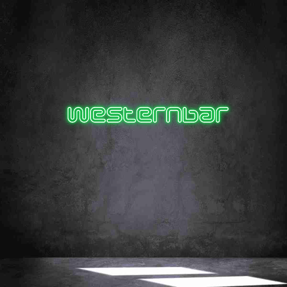 Individuelles Neon: Westernbar