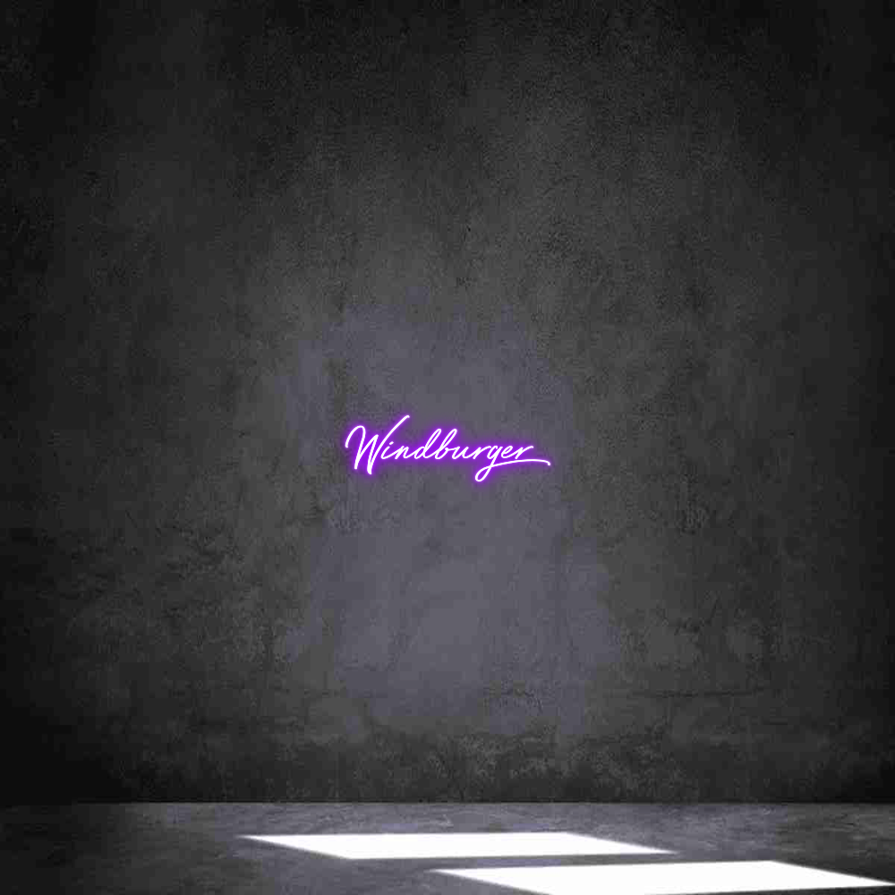 Individuelles Neon: Windburger