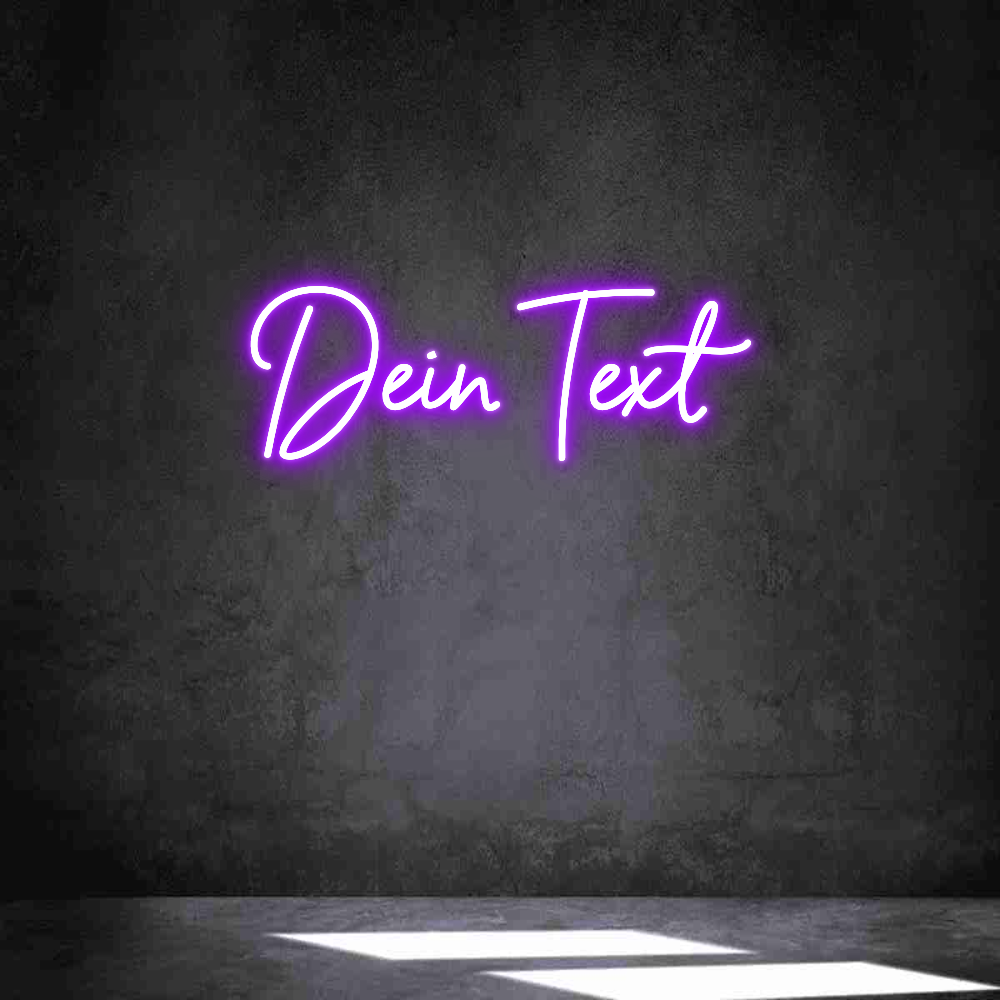 Individuelles Neon: Dein Text