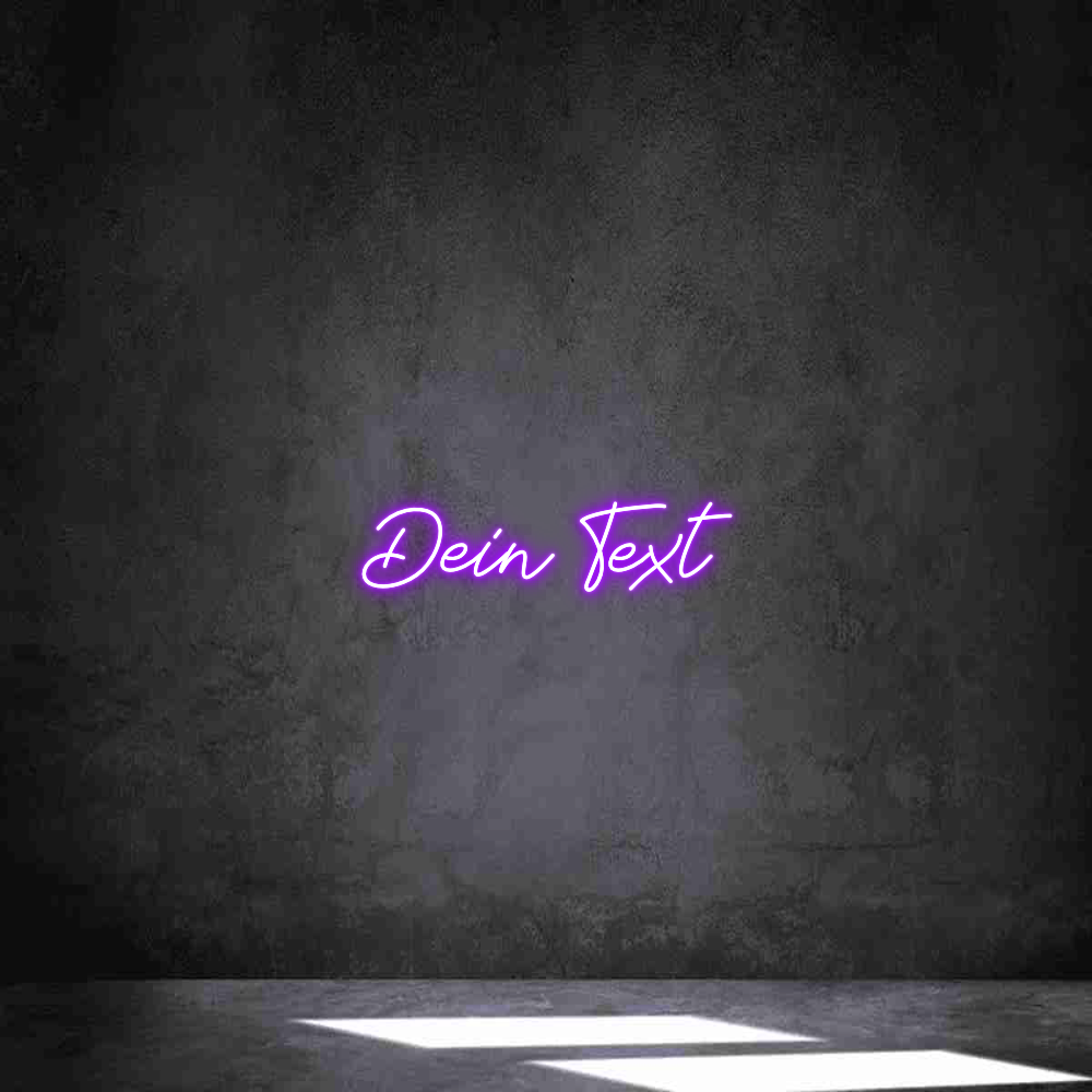 Individuelles Neon: Dein Text