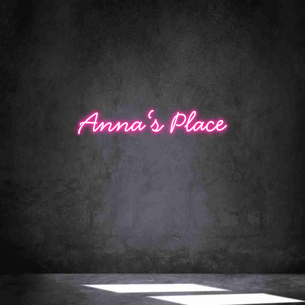 Individuelles Neon: Anna‘s Place