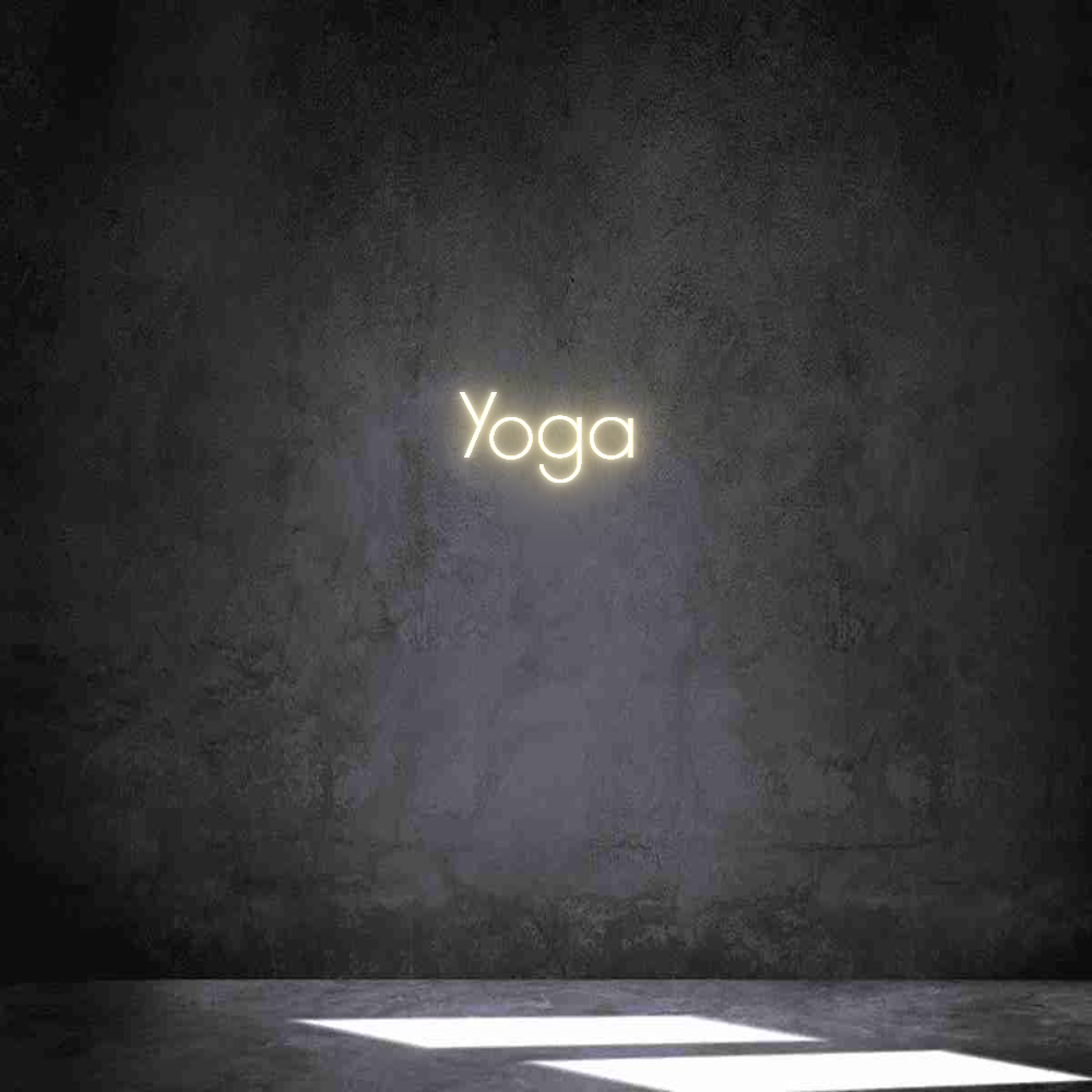 Individuelles Neon: Yoga