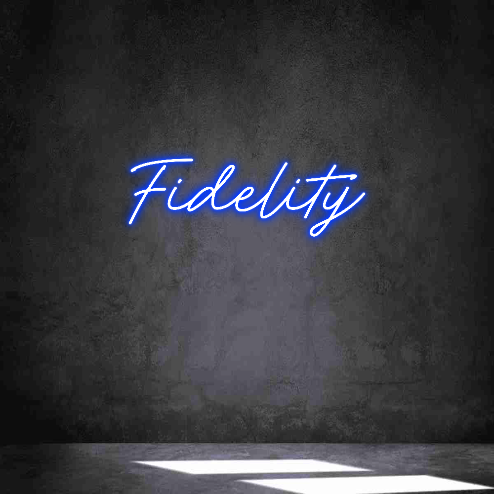 Individuelles Neon: Fidelity